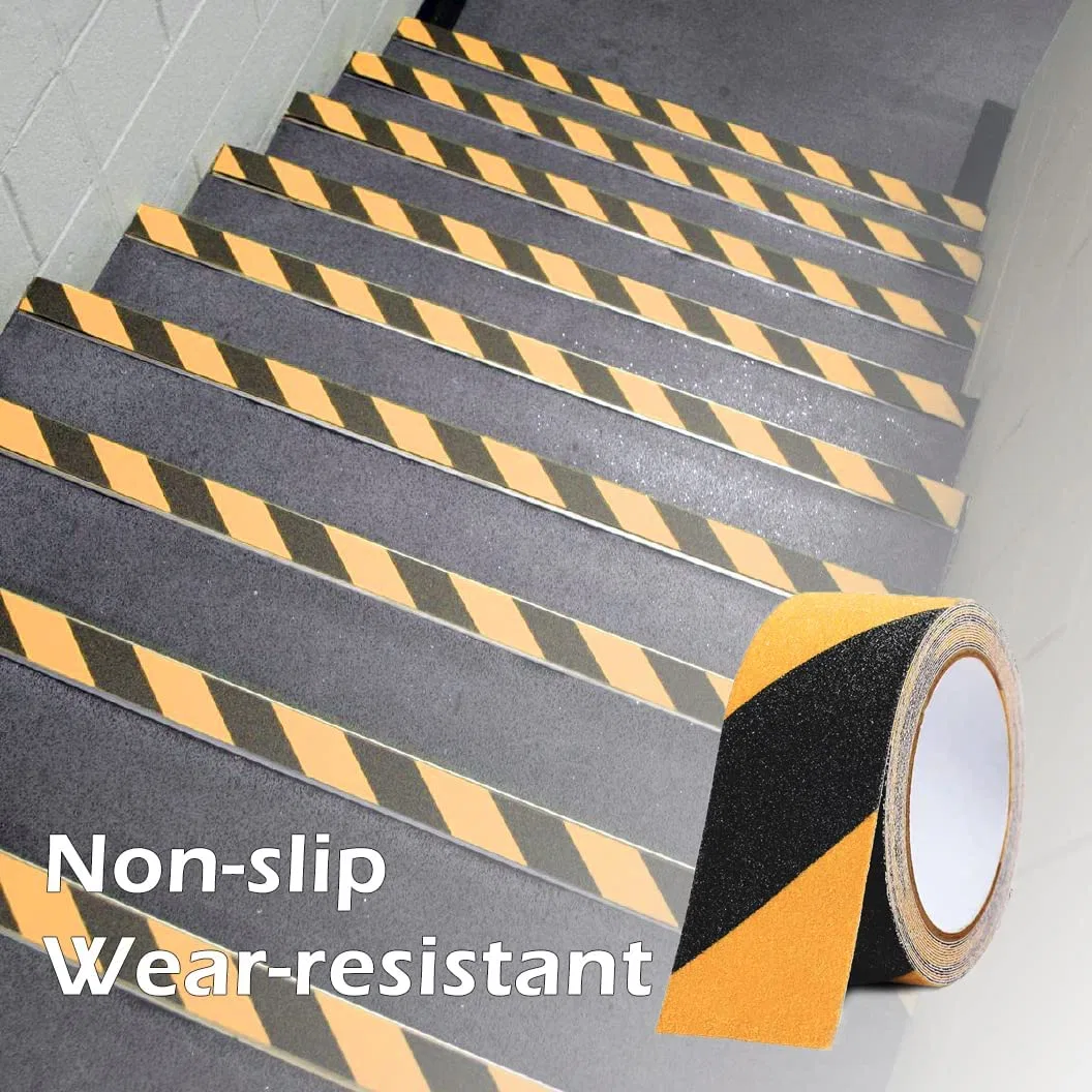 Seguridad de escaleras de disolvente PVC 80 Grip cinta adhesiva fuerte antideslizamiento