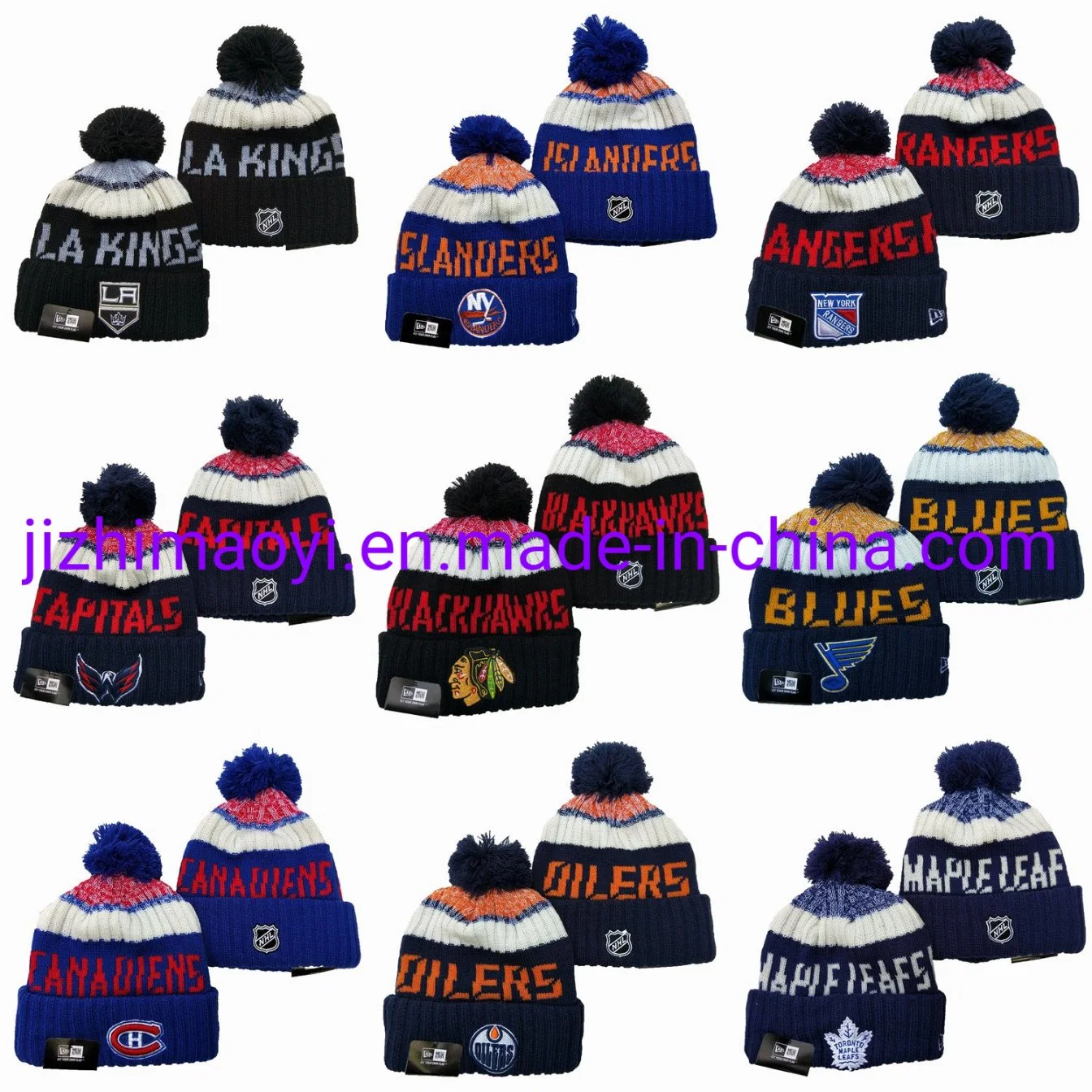 Dropshipping Mayorista/Proveedor N-Hl Hockey Cap Beanie Hat Seattle Kraken Toronto Maple hojas Chicago Blackhawks Anaheim Ducks Team Knits