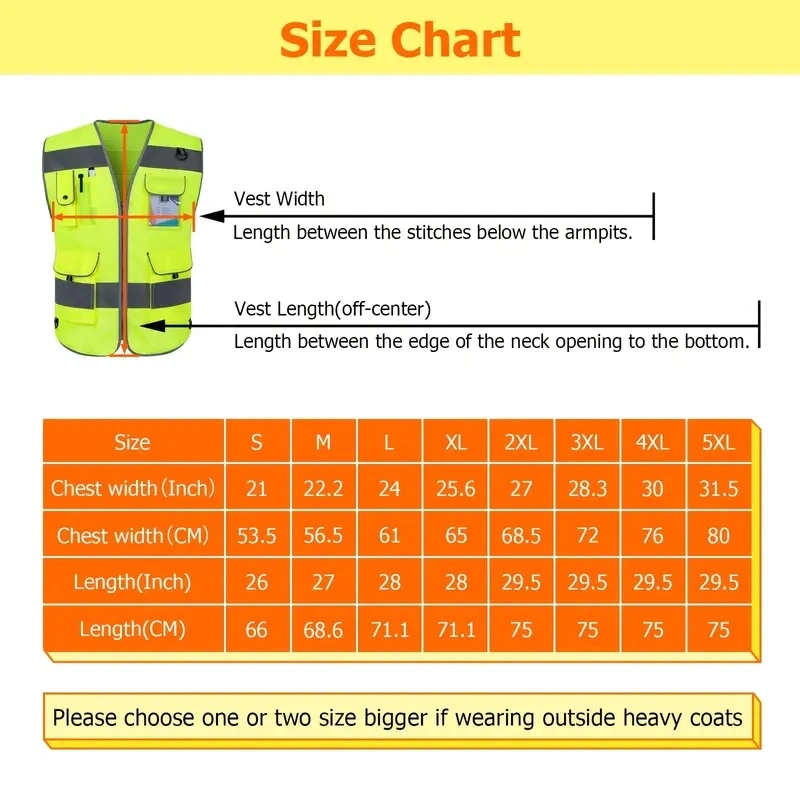 Yellow Color Hi Vis Construction Work Custommade Safety Product PU Coating Vest