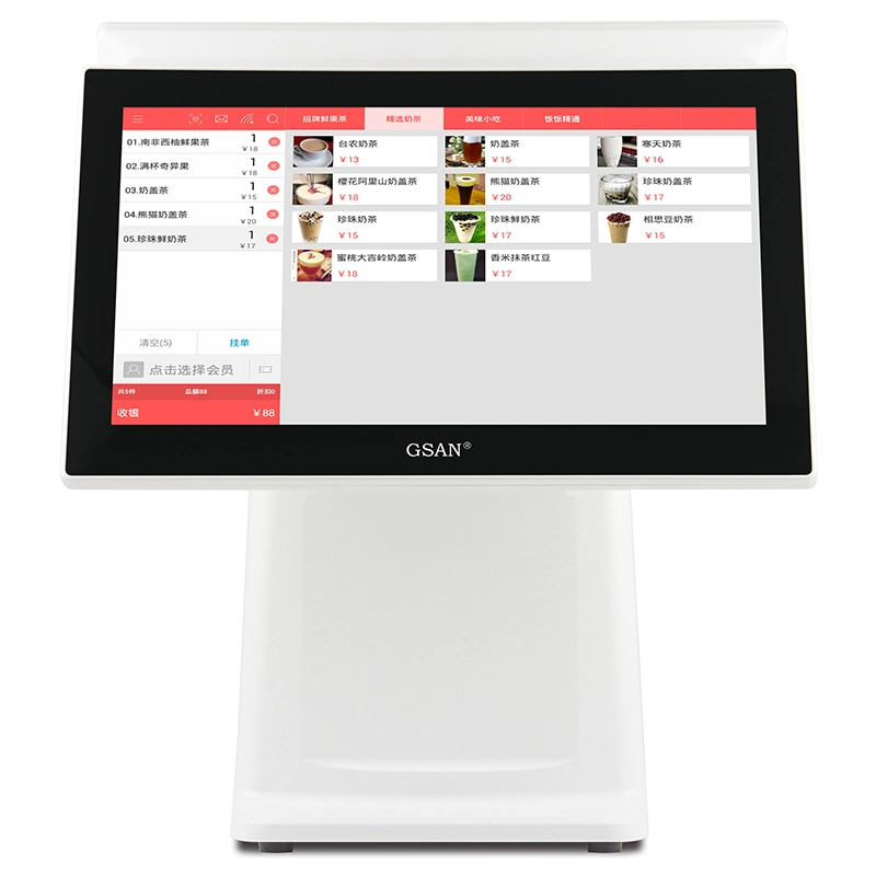 15.6'' Touch Screen Windows Electronic Cash Register for Restaurant