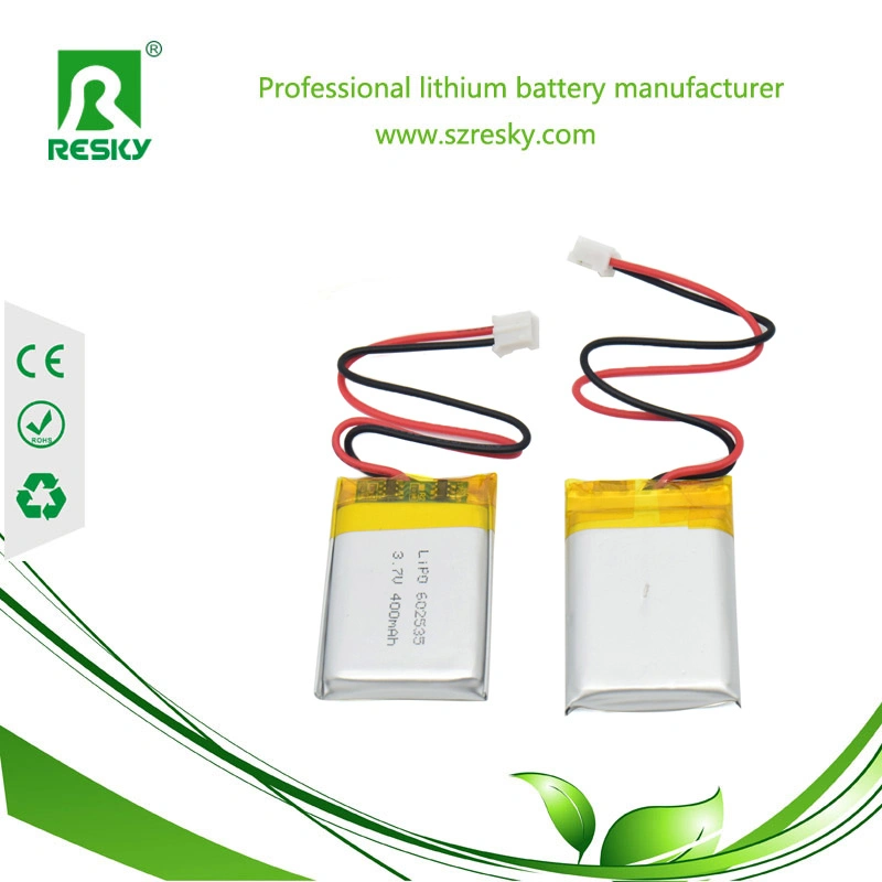 602535 Rechargeable 3.7V 500mAh Li-ion Polymer Battery for Helmet Light