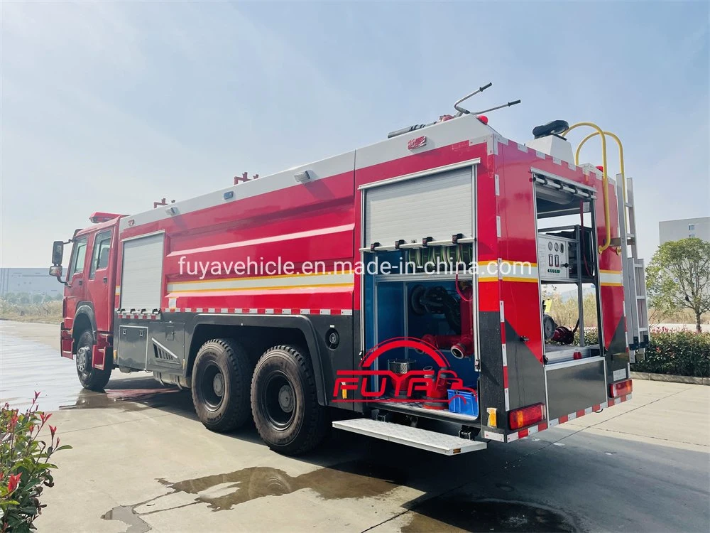 6X4 Cummines 550HP HOWO 14 Ton 14000 Liters Dry Powder Fire Extinguisher Truck