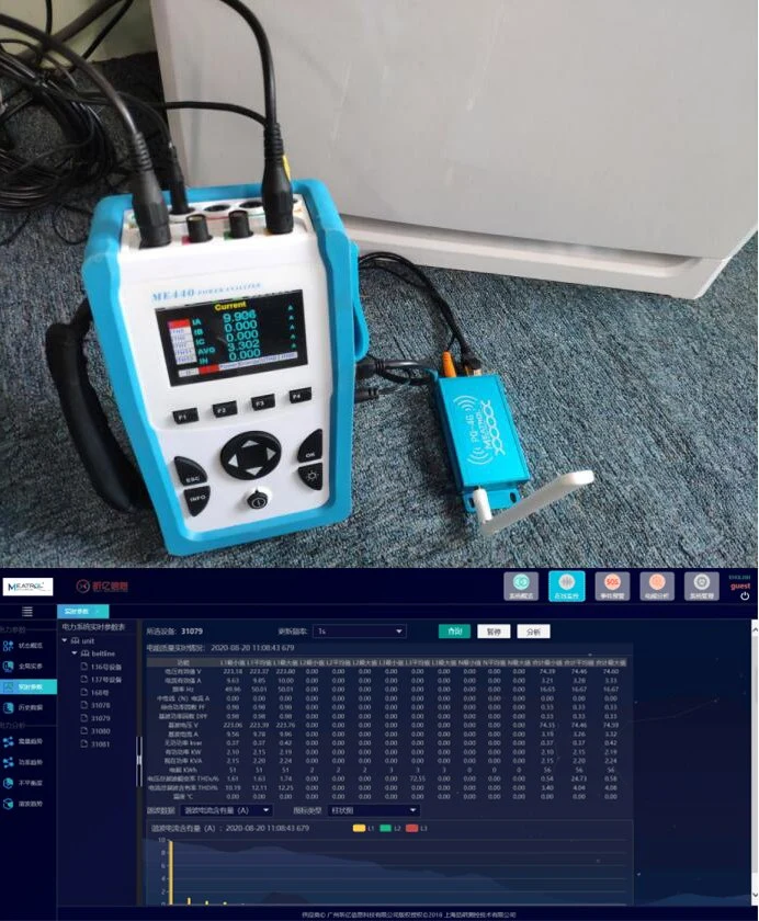 Network Analyzer Three-Phase Electricity Meter Rogowski Coil Current Clamp Electric Energy Meter