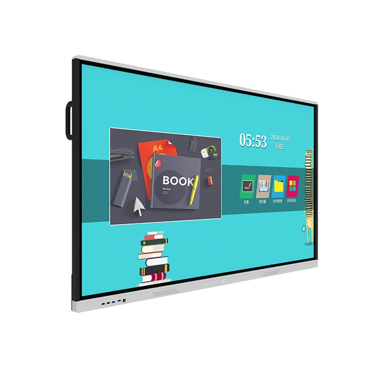 4K UHD LCD All in One 55&quot; ~ 85&quot; Infrared Electronic Multi Touch Interactive Touch Screen Whiteboard with Camera Microphone