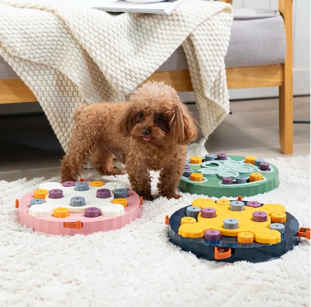 Puzzle Haustier Feeder Spielzeug Interaktive Iq Training Hund Katze Nahrung Spender