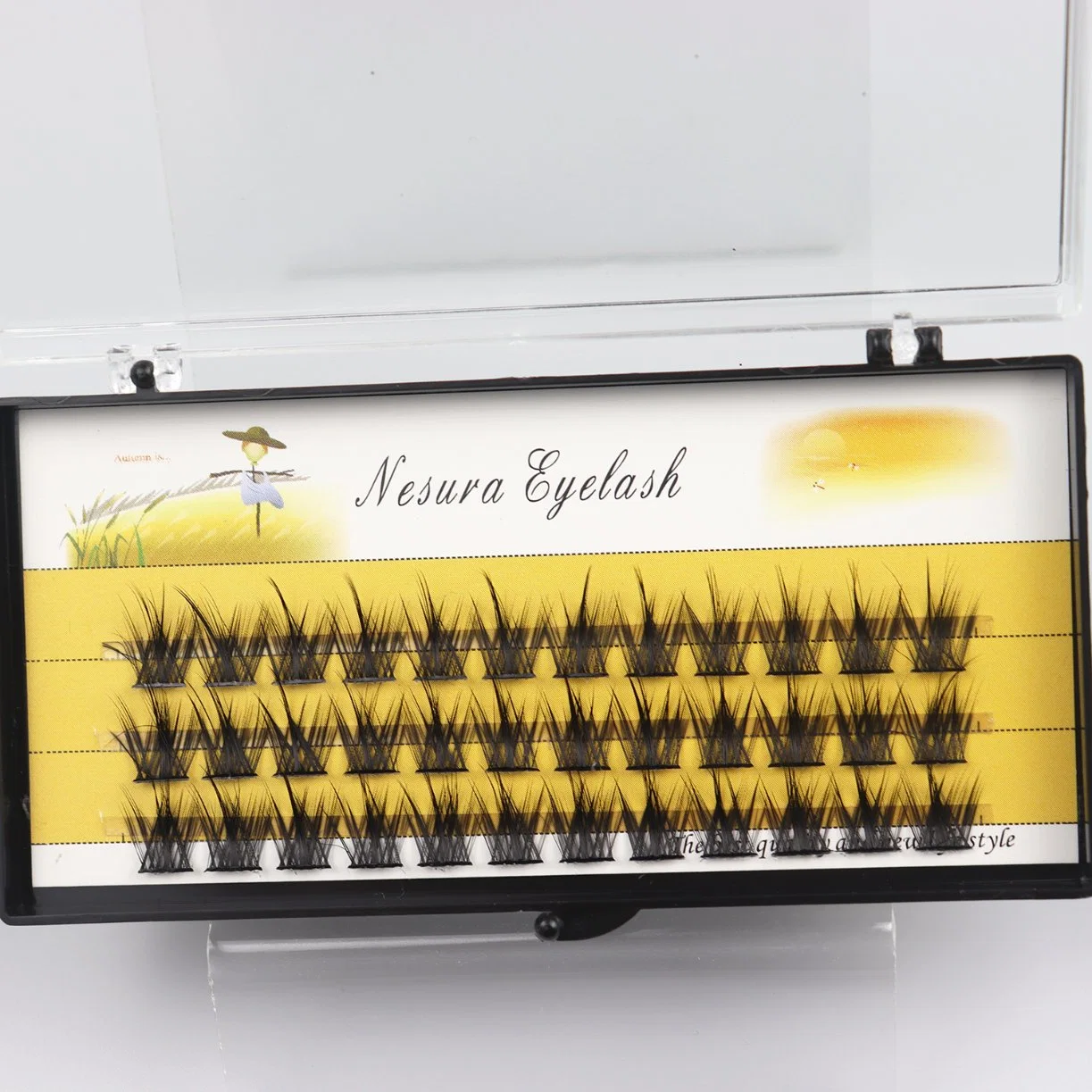 Jintong New Design Wholesale DIY Eyelash Extension Handmade Cluster Lash Self Grafting Heat Bonded Premade Volume Fans