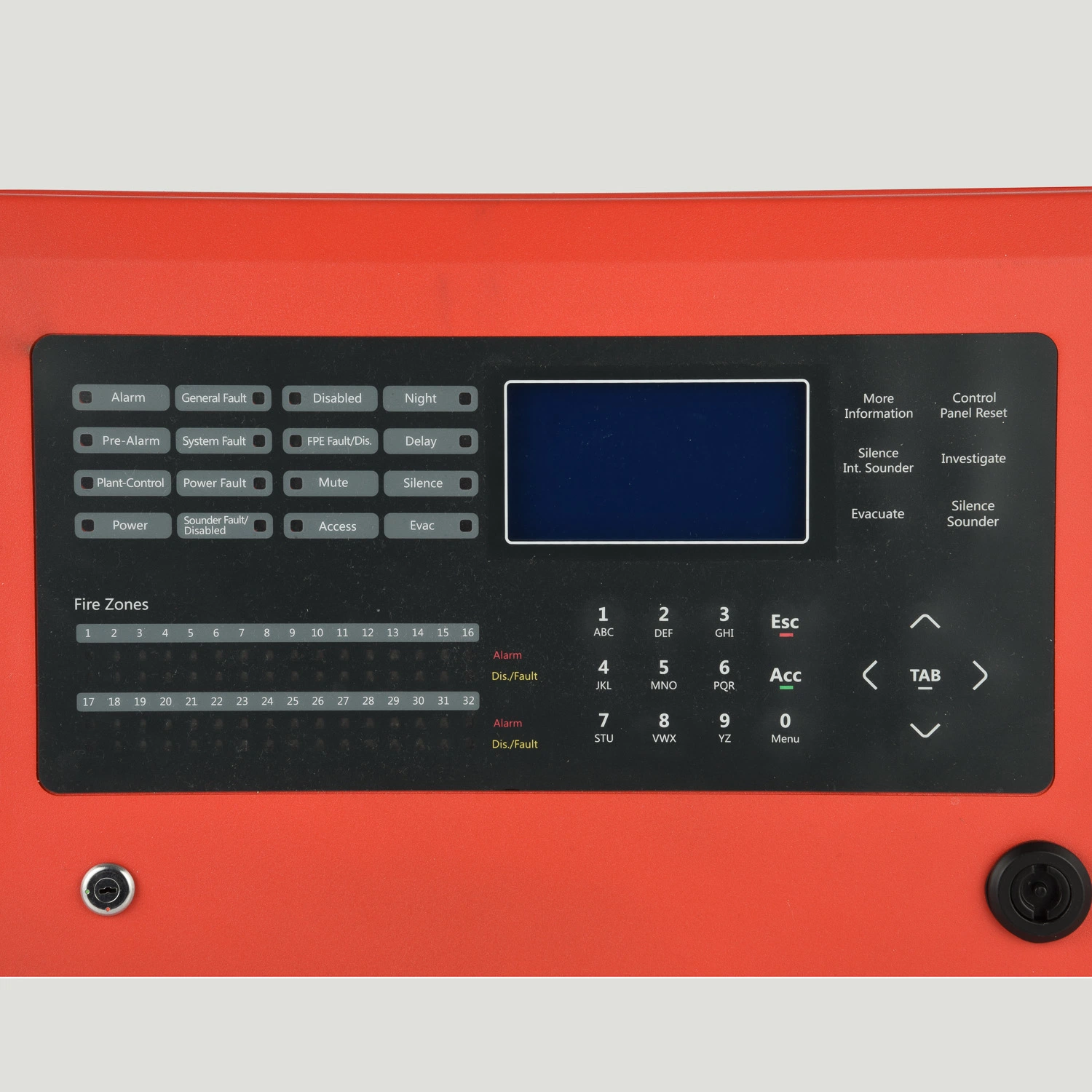 Painel de Controle de alarme de incêndio endereçável para sistema de alarme de incêndio