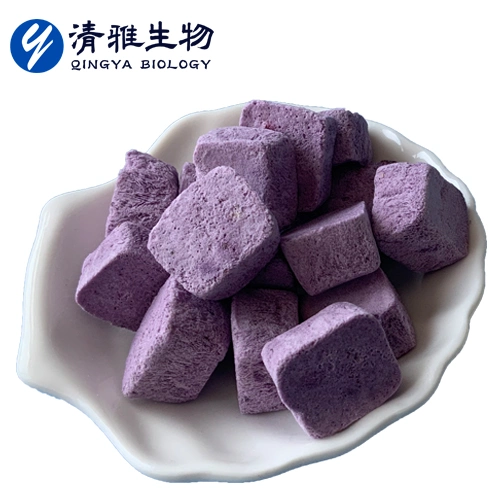 Freeze Dried Blueberry Yogurt Cubes High Nutrition Laxative Easy to Digest