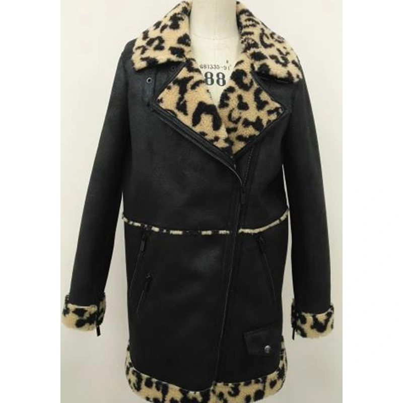 Factory Clothes Wholesale/Supplier Leather Fur Long Coats Clothing Jackets Overcoats