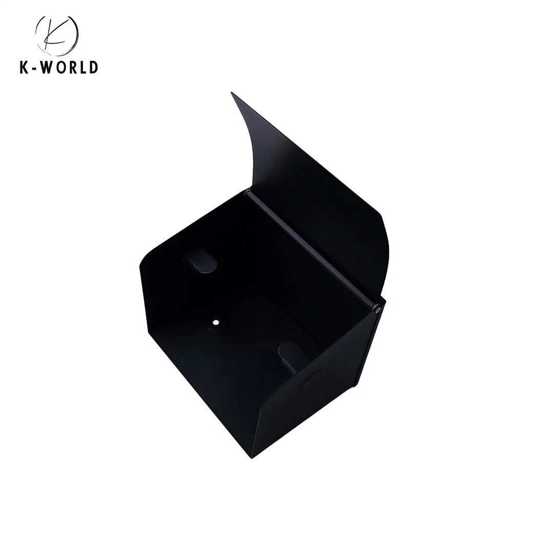 K-World Plastic Toilet Paper Holder Suppliers Sample Available Round Tissue Box China Fashion Style Stainless Steel Waterproof Tissue Box for Hotel