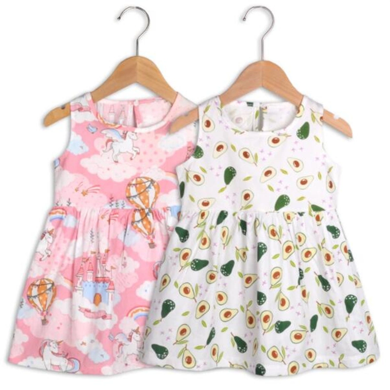 Été bébé fille mignon princesse robes imprimé décontracté vêtements pour enfants