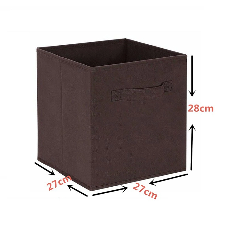 Wholesale/Supplier Custom Size Home Foldable Square Non Woven Storage Box