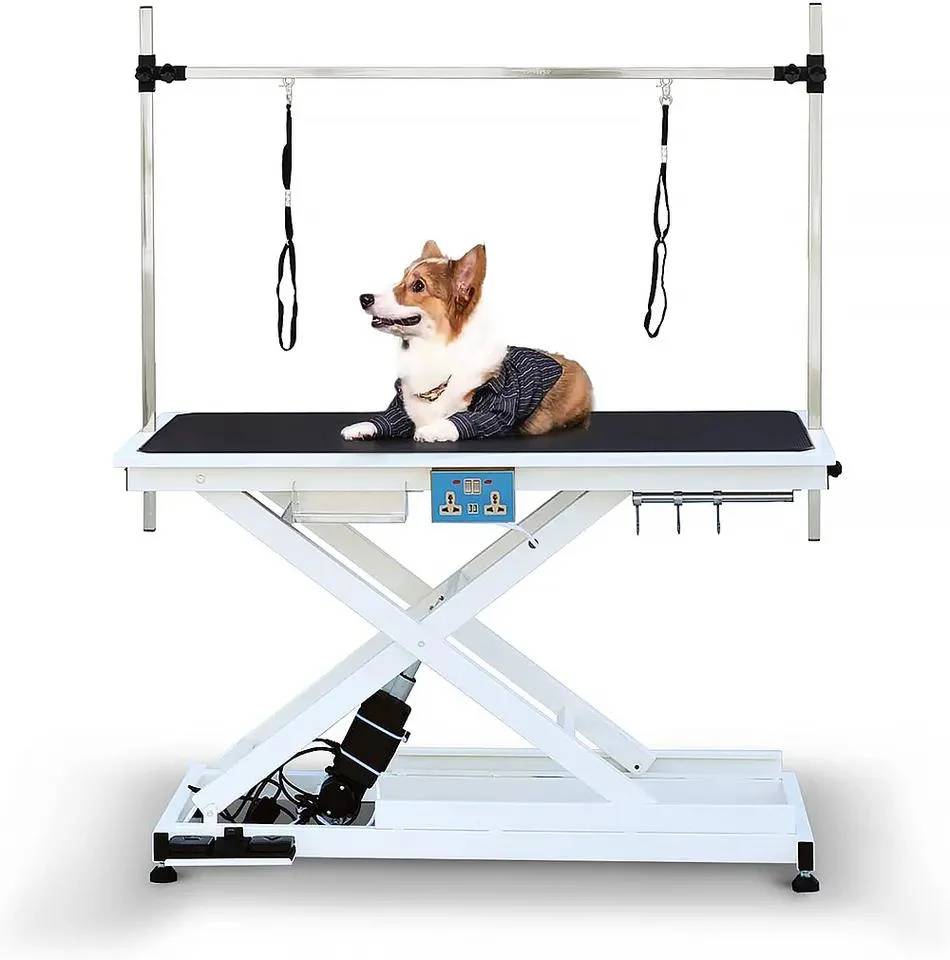 Yuever Medical Stainless Steel Animal Pet Electric Other Veterinary Instrument Lifting Kiss Dog Grooming Table