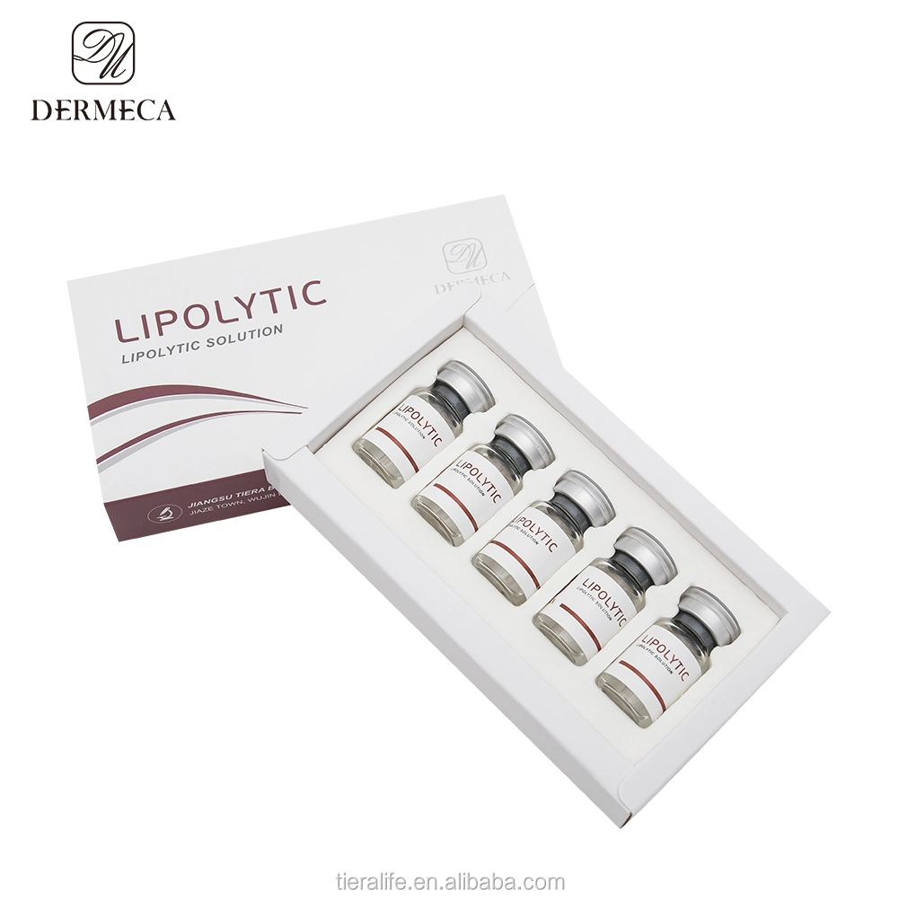 Dermeca Lipolytic Solution Meso Fat/Adipose Melting Injectable Sodium Hyaluronic Acid 5ml Vial Liquid Dermal Filler for Arm/Abdomen/Leg/Thigh/Waist/Hip