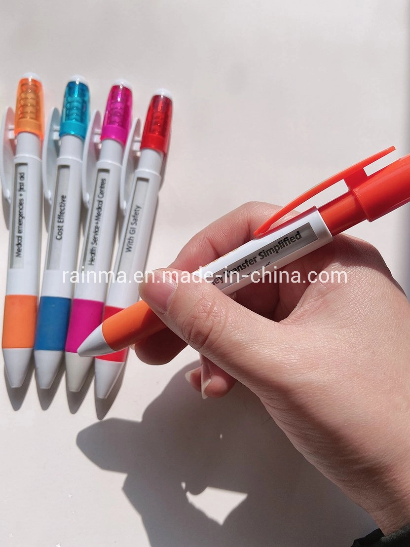 Plastic Logo Ball Pen with 6 Logo Designs for Promotional Pen Gift