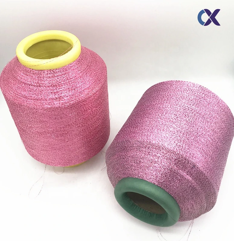 Factory Supply Custom Color Mx Type Metallic Yarn Metallic Thread for Weaving Tape
