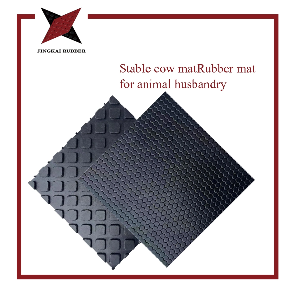 Hexagon Anti-Slip Safety Stable Horse Cow Stall Rubber Mat Shock Absorption Rubber Mat
