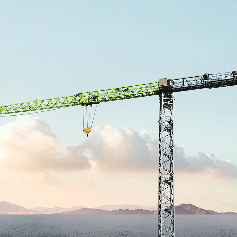 Factory Price Hot Sale 8t 60m Jib Length Flat-Top Hydraulic Tower Crane