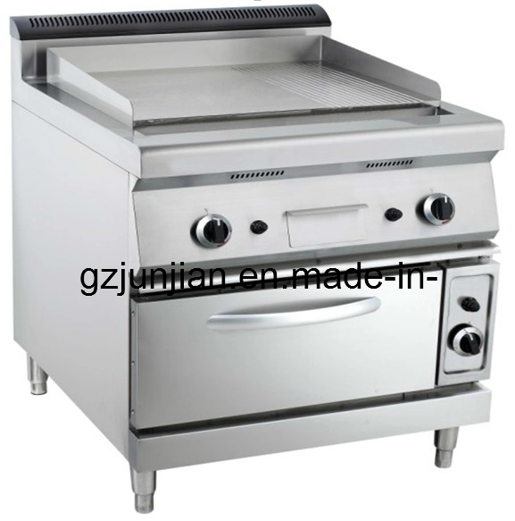 Commercial Hot Stainless Steel Free Standing Gas Lava Rock Grill with Cabinet for Sale