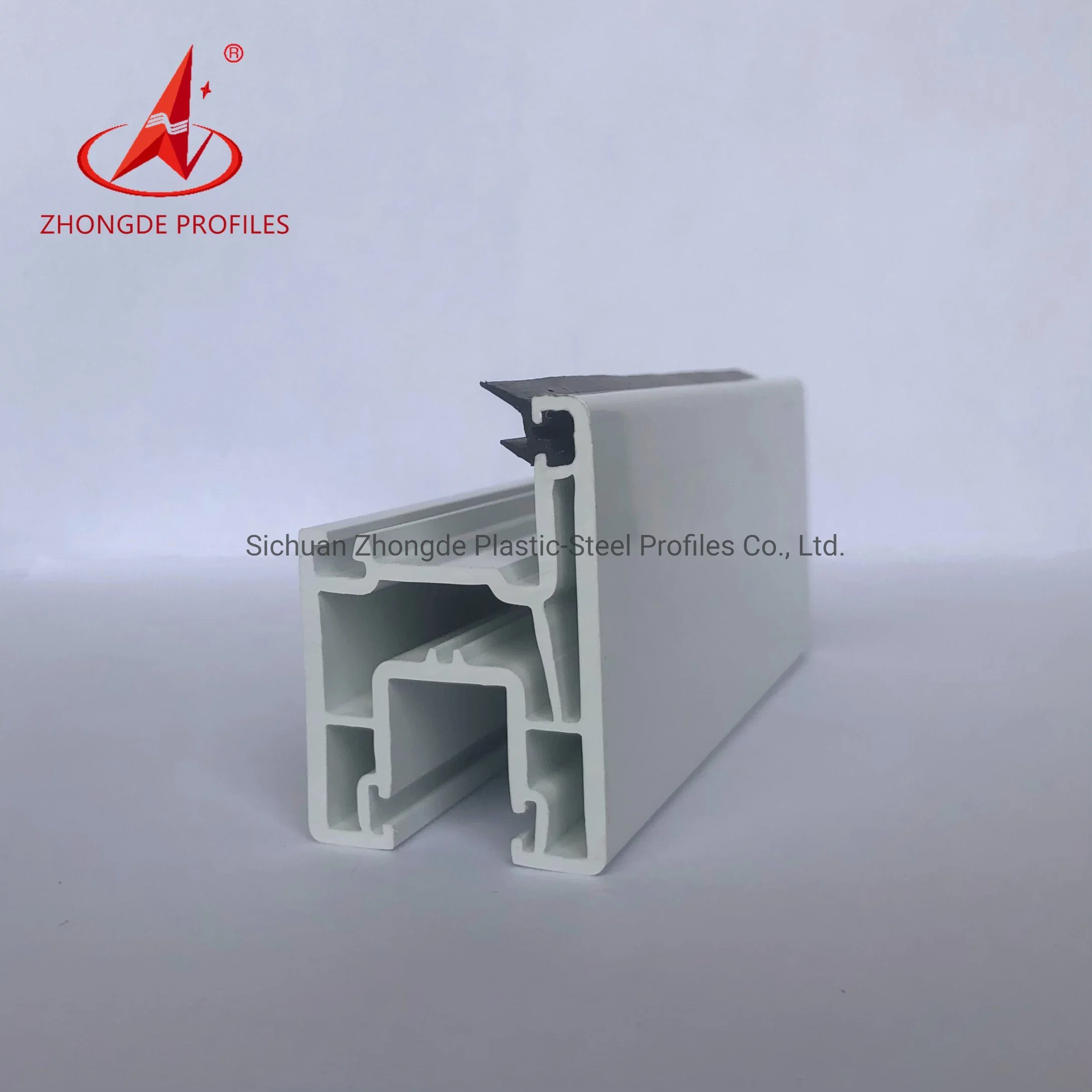 Manufacture Competitive Price 60mm Sliding Series PVC Plastic Profile for Window and Door