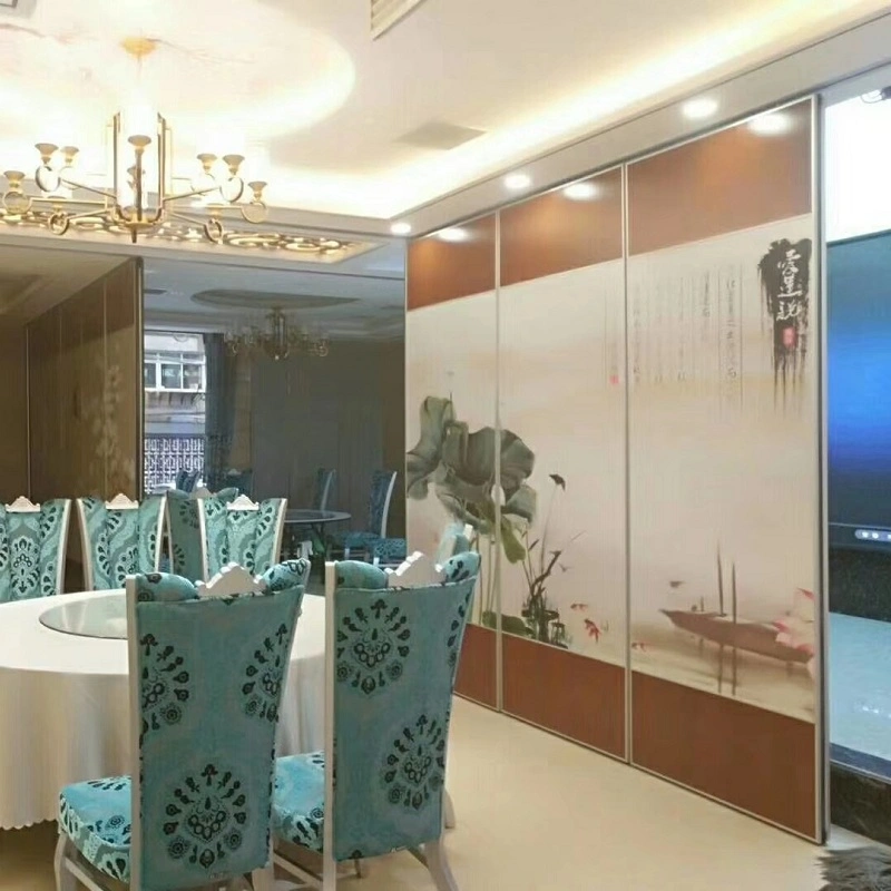 Flexible System Aluminium Frame MDF Sliding Partition Walls for Restaurant