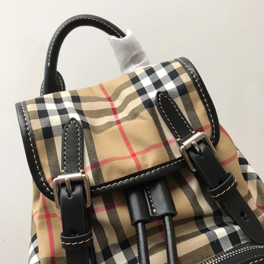 Loungefly Happy Holidays Plaid Canvas Backpack Student Stationary School Bag