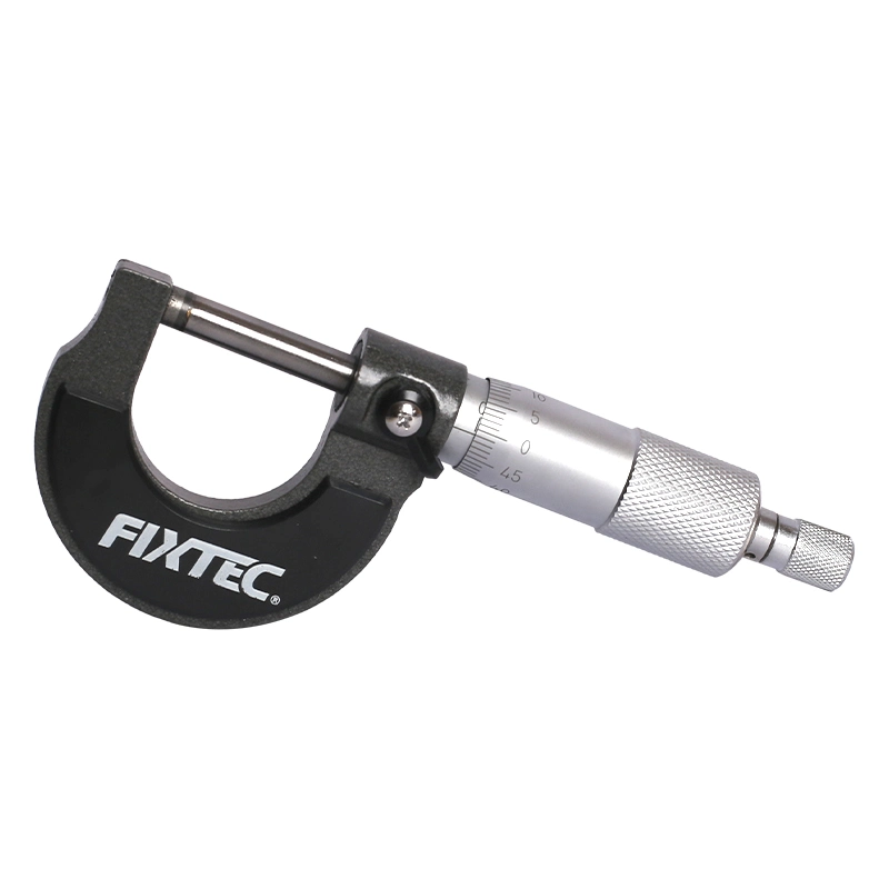 Fixtec Wholesale High Precision 0-25mm Screw Gauge Micrometer Inside Digital Micrometer Set