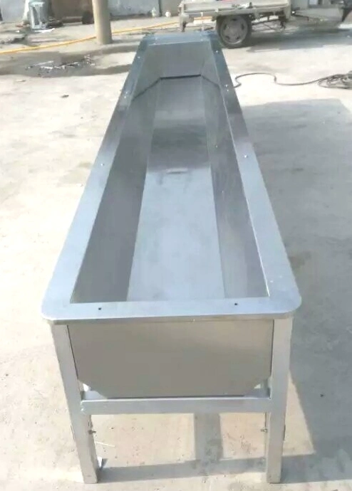 Customized Large Stainless Steel Cattle/ Calf/Cow/Sheep/Horse Water Feeding Trough with Legs Livestock Drinking Feeder Trough Made in China