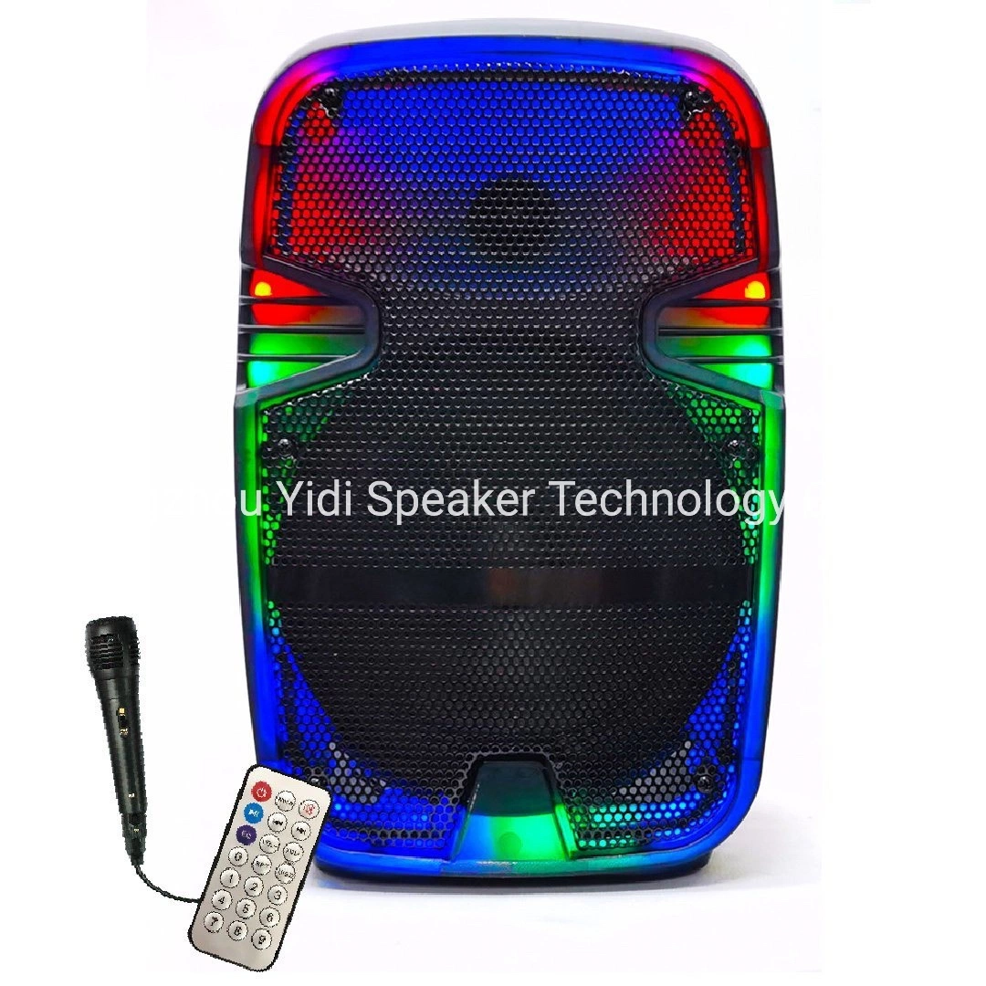 8 Inch Hot Sales Transparent Lighting Bluetooth Party Karaoke Portable Speaker