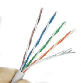 4*2*24AWG cables de red de ordenador sin braid con aislamiento PE