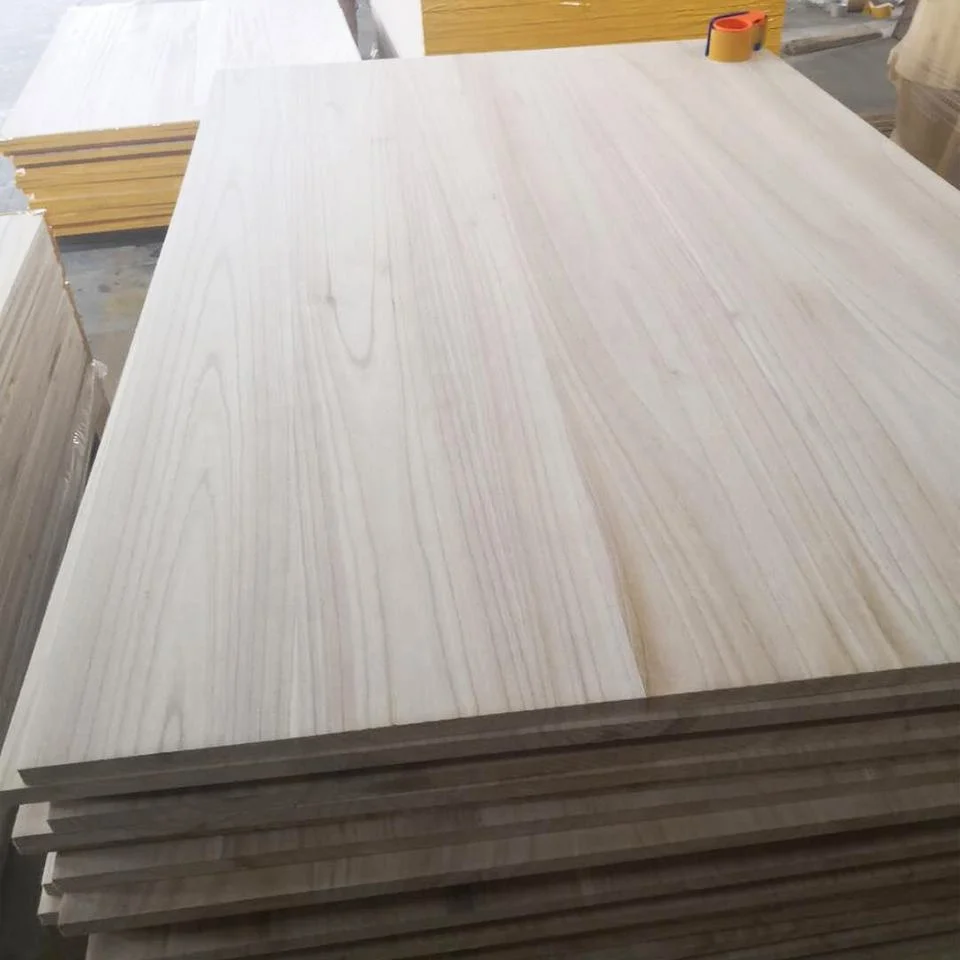 Fine Texture Sell Paulownia Furniture Board S4s Finished Primed Paulownia Wood Board