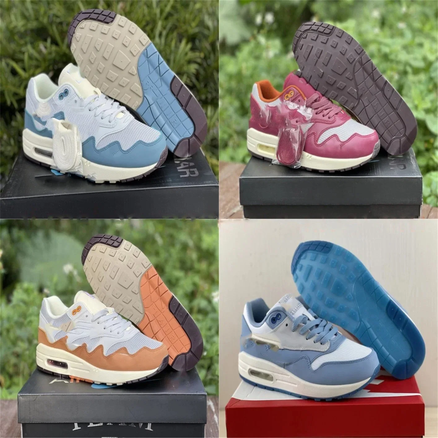 Barato qualidade superior Patta X Air-Max baixo ruído Aqua Monarch Sapatilhas Pucian High Replica