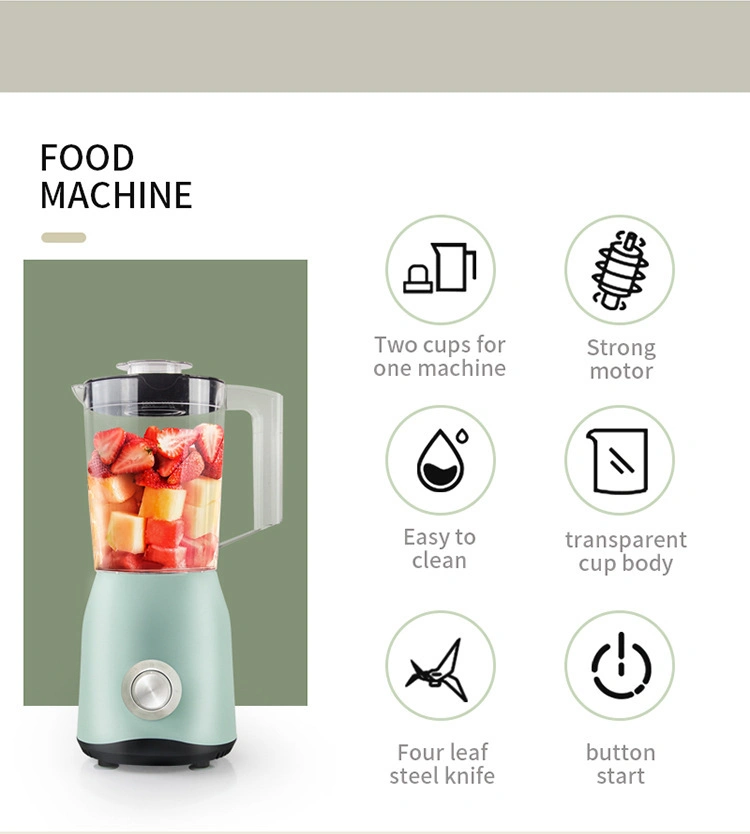 Smoothie Kitchen 1500W Professional Countertop Blender 27, 000rpm for Shakes with Plastic BPA-Free Cup, 6 Stainless Steel Blades and 2 Speeds & Pulse Function