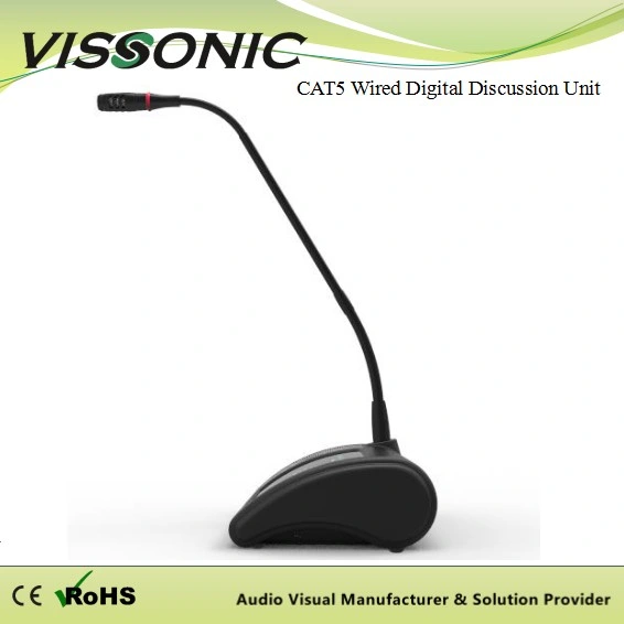 Cat5 Wired Digital Discussion Interpretation Delegate Unit Audio Conference System