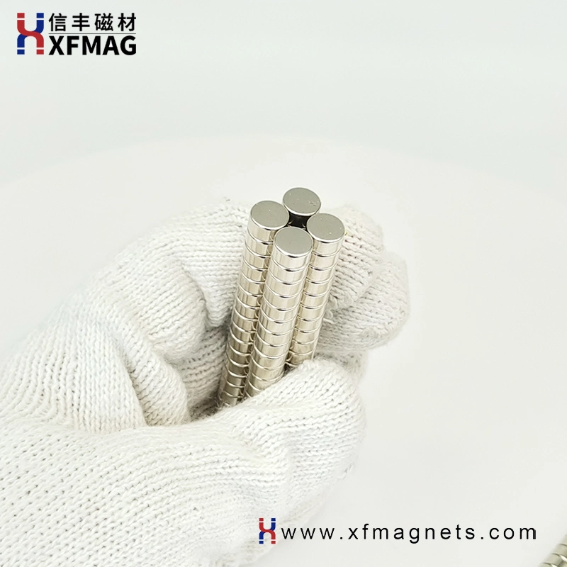 Customized Size Magnet Ball Ni Coated Neodymium Magnet Small Disc Magnetic Material