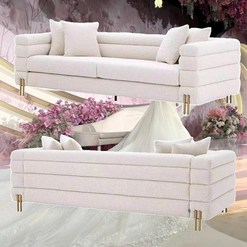 Wedding Hall Furniture Velvet Love Seats Furniture Living Room Sofa for Wedding