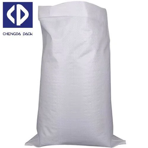 Laminado blanco de la bolsa de rafia bolsas tejidas PP 50 Kg de arroz de alimentación de aves de corral bolsa