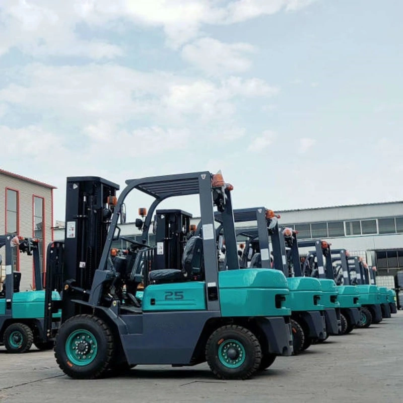 China Manufacturer 2.5ton with Side Shift and Solid Tyres Counterbalance Mini Electric Forklift Price