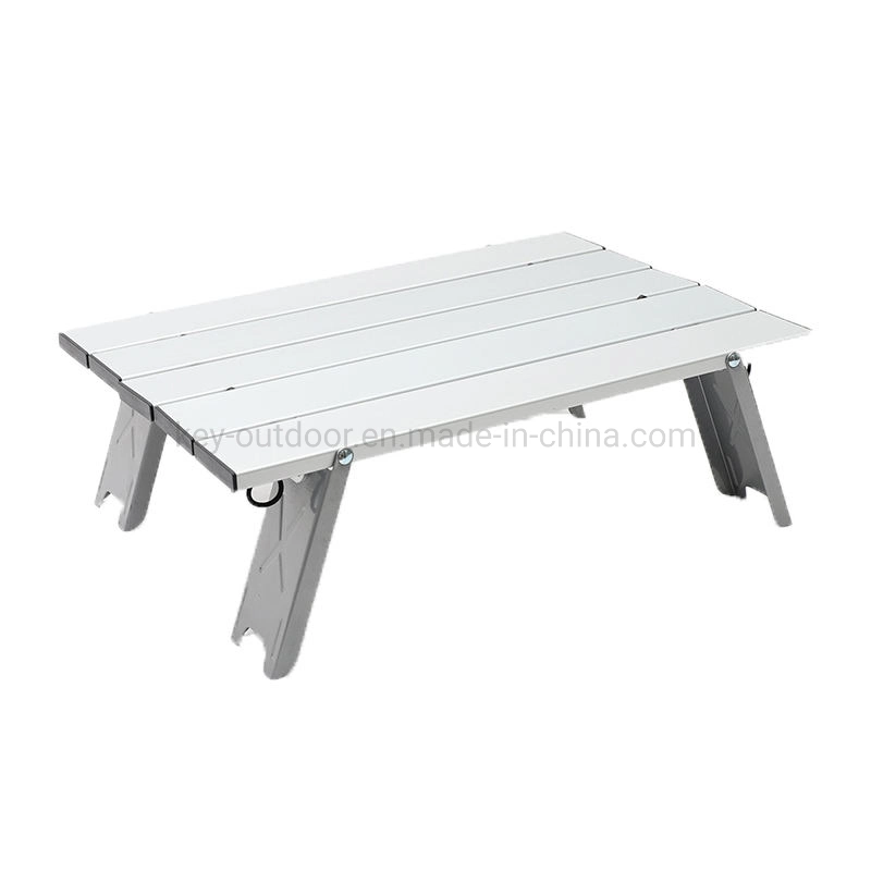 New Mini Portable Outdoor Aluminum Alloy Camping Garden Folding Table Furniture Household Bed Collapsible Computer Desk