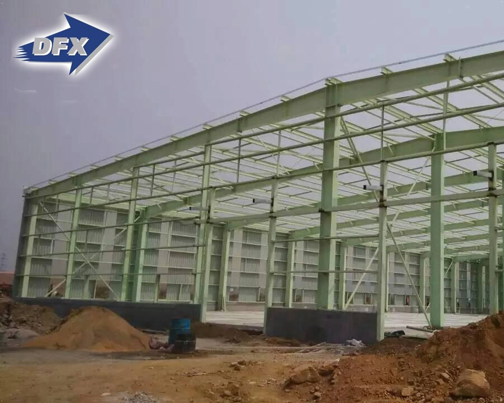 Large Span Steel Frame Structure Construction Metal Building Prefab Steel Logistics Warehouse Storage Shelter
