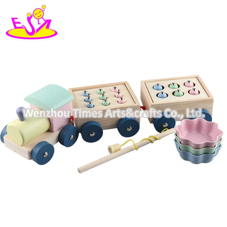 New Kids Preschool Education Wooden Toy Vehicle Track with 7 Levels W04e116