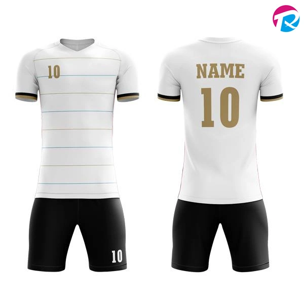 Camiseta de fútbol sin mangas para hombre hecha a medida Fabricante de la camiseta de fútbol Camisetas con logo Uniformes de fútbol personalizadas