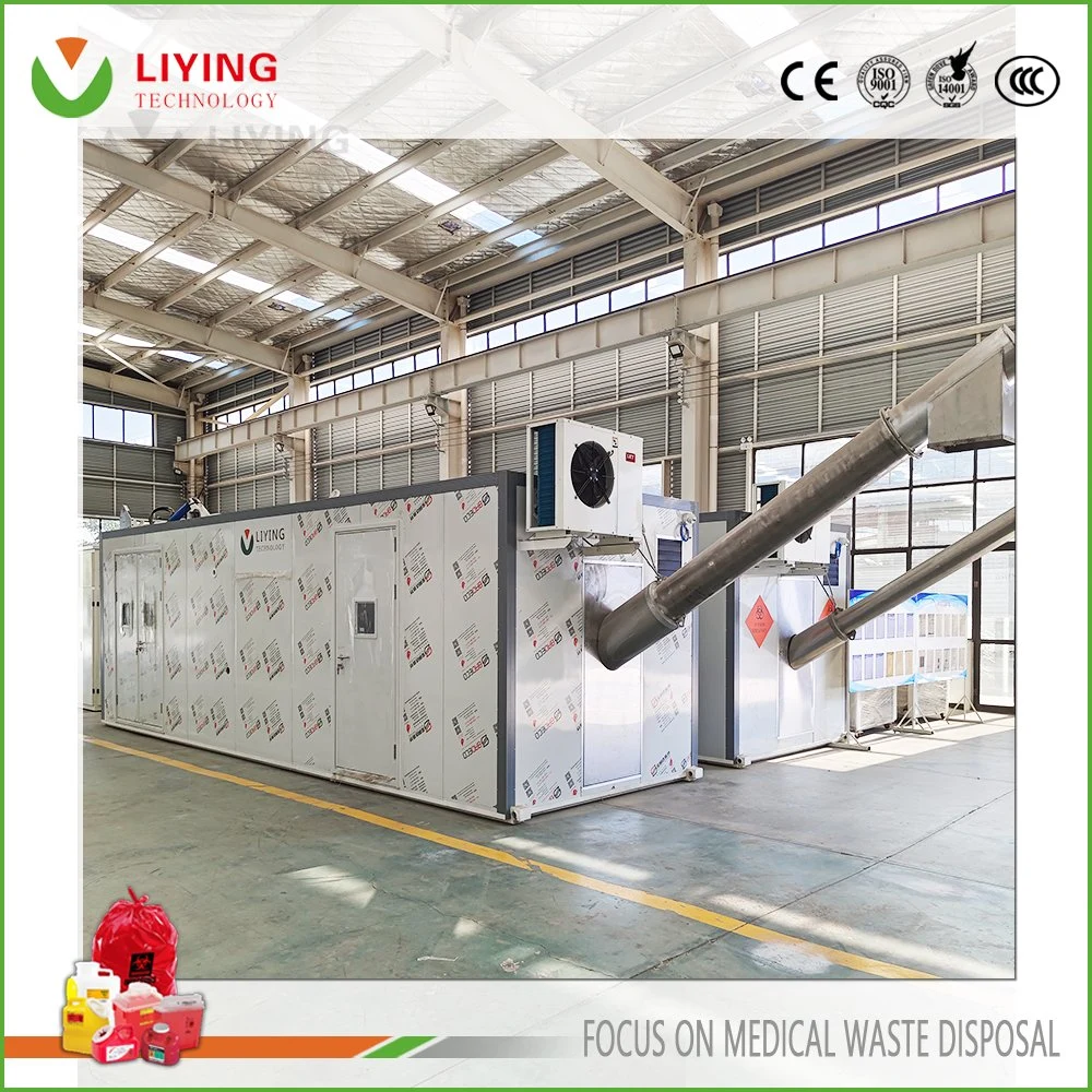 Fabricante esterilizador de basura médica in situ Hospital Residuos de la máquina de eliminación de residuos Unidad de Gestión