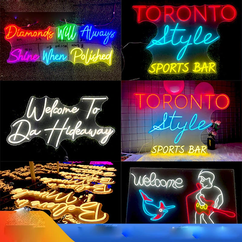 Wall Art Sign Bedroom Decoration Rainbow Hanging Fashion Light Box Bar Neon Sign Custom LED Neon Light Custom Neon Sign