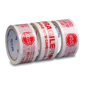 Various Style Logo Printed Packing Tape Custom Strong Tensile Force BOPP Waterproof Packing Tap