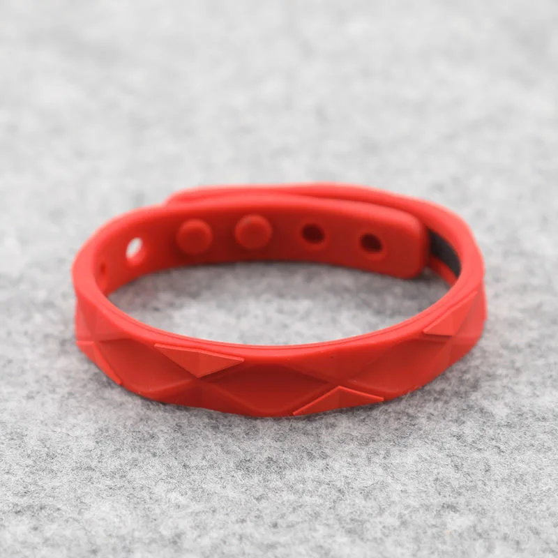 Pulsera antiestática OEM de deportes de iones negativos el balance de energía de silicona resistente al agua Pulsera