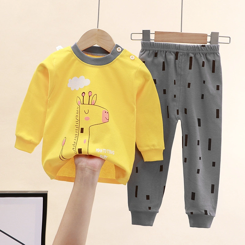 Children&prime; S New 2022 Short-Sleeved Darling Thin Clothes Summer Baby Onesie Cartoon Braces Baby Ha Climbing Clothes Kids Wear