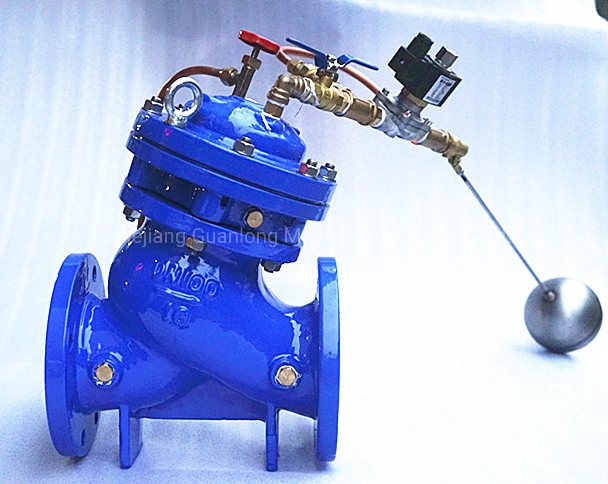 Electric Control Globe Double Chamber Float Ball Water Level Control Valve