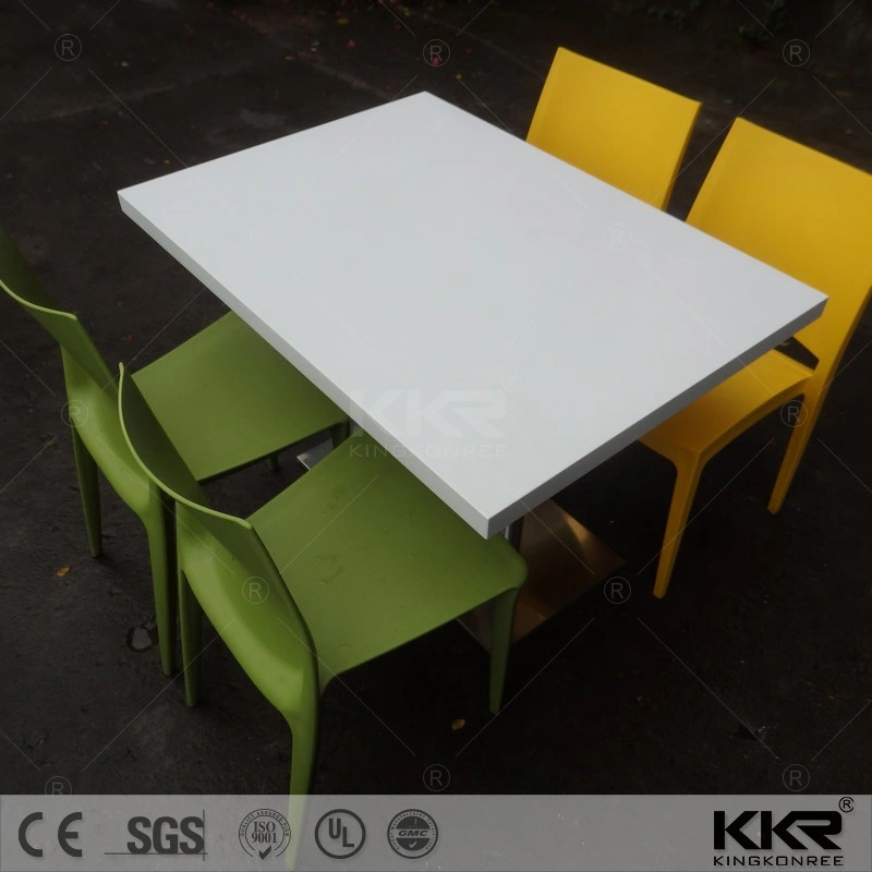 Kingkonree High Quality Modern Chairs Solid Surface Dinner Table