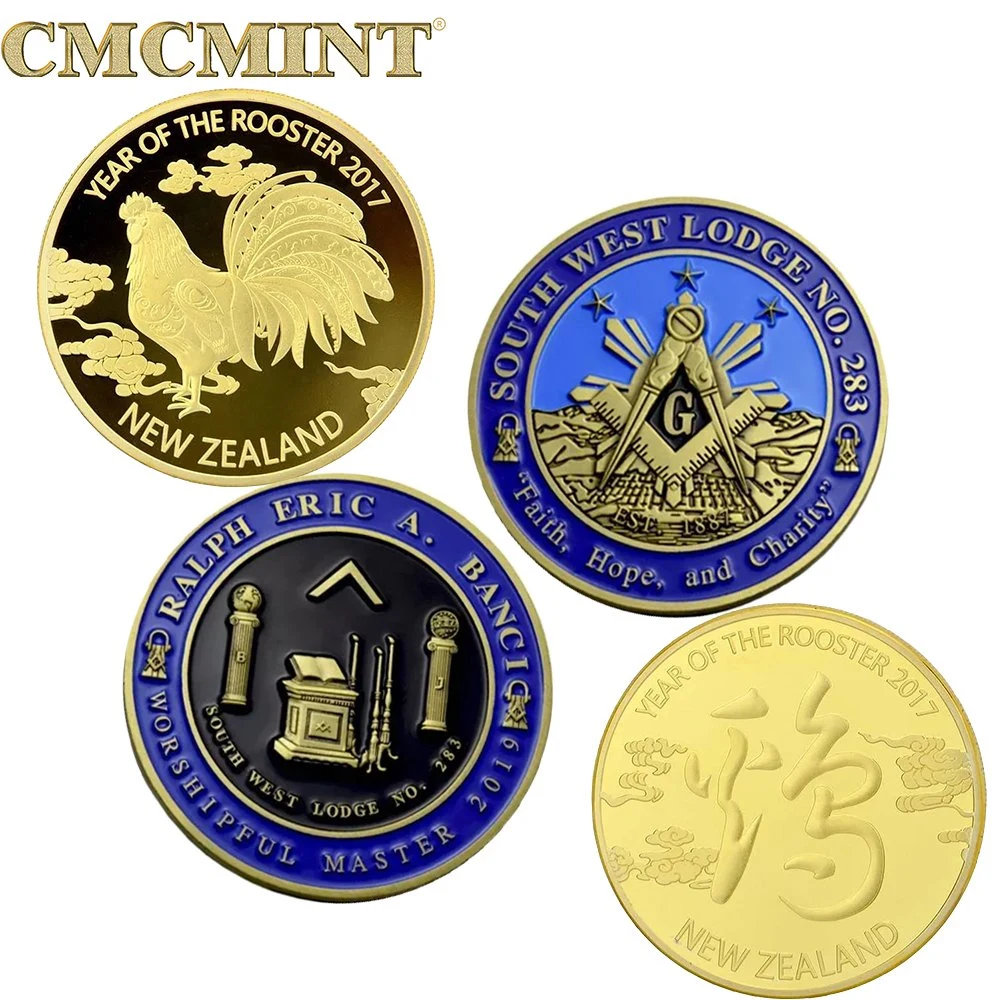 Coleção de moedas comemorativas desafio de moedas de bronze moeda com decisão de previsão do gótico moeda Ofertas de souvenirs